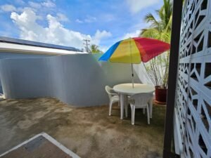 Outside of Montes Reef Resort Motel Style Room in the the Whitsundays